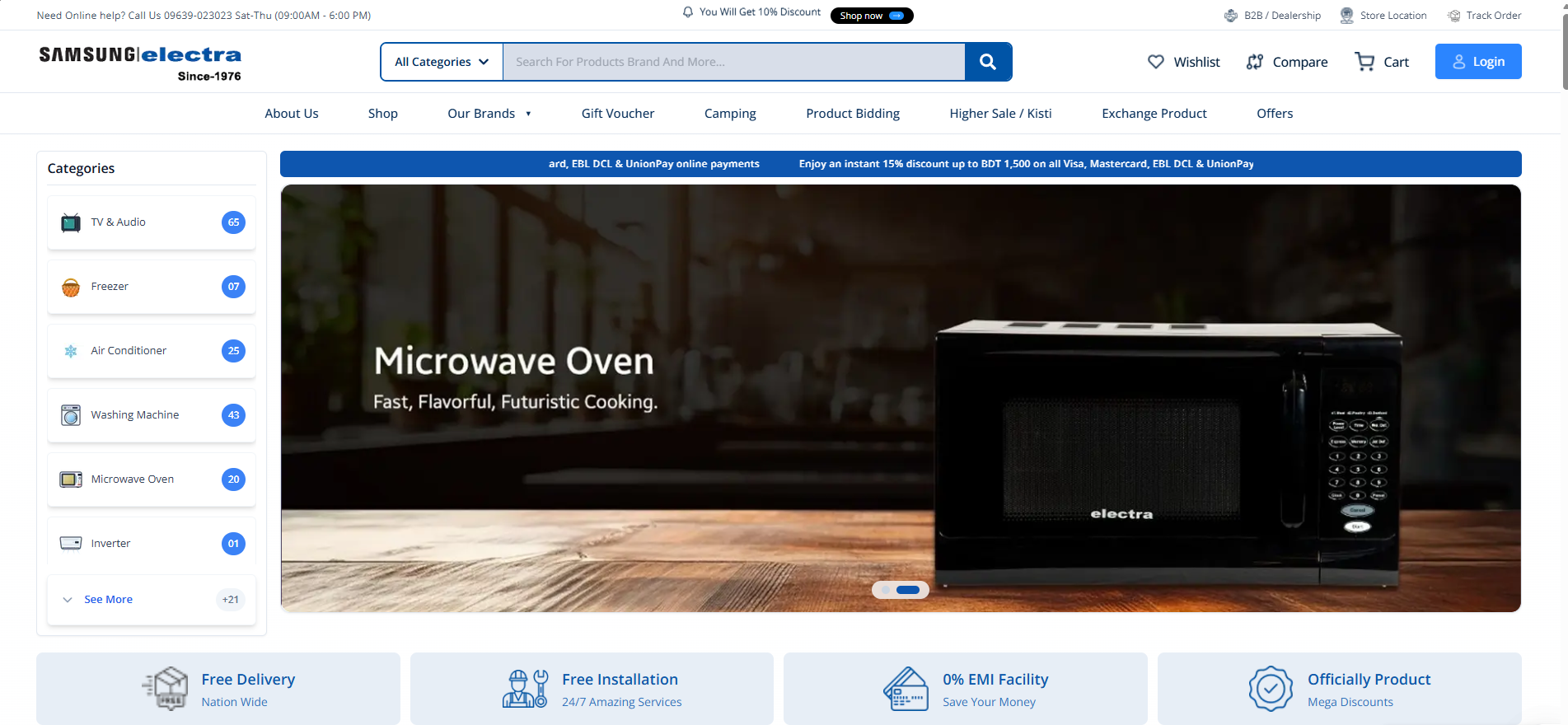 Electra International – Enterprise Home Appliance Store
